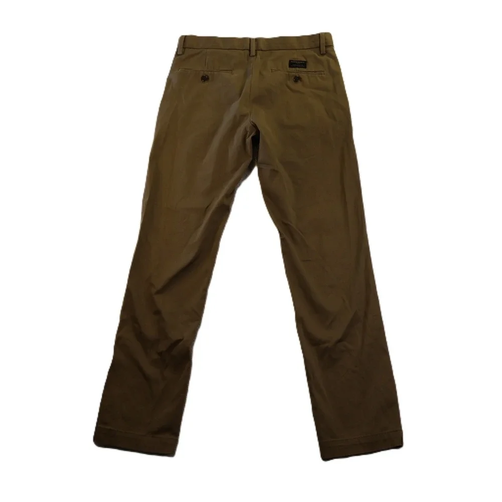 Banana Republic Mens 30x32 Aiden Slim Fit Chinos Olive Green S/795219-00